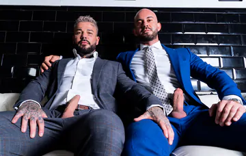 Bald man with a thick dick fucking