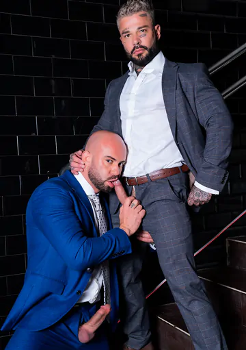 Bald man with a thick dick fucking