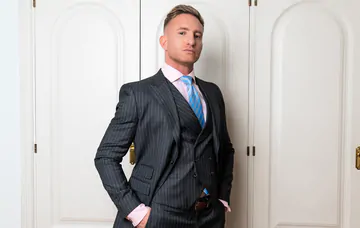 Gays in suits having sex