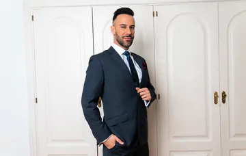 Gays in suits having sex