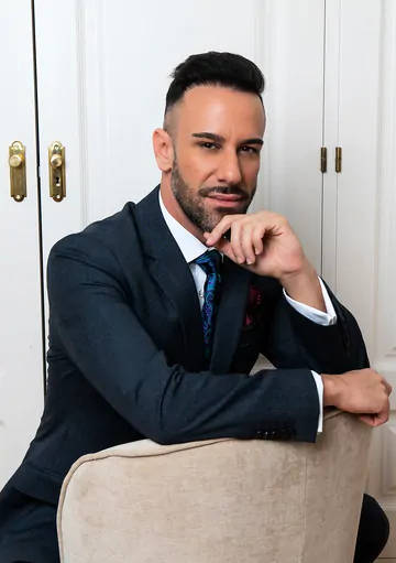 Gays in suits having sex