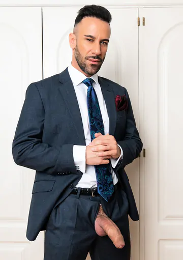 Gays in suits having sex