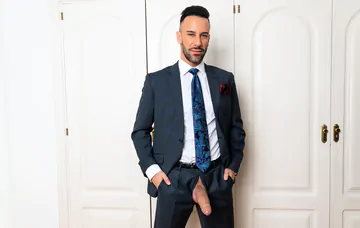 Gays in suits having sex