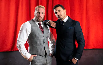 Men in suits sucking dick