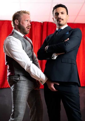 Men in suits sucking dick