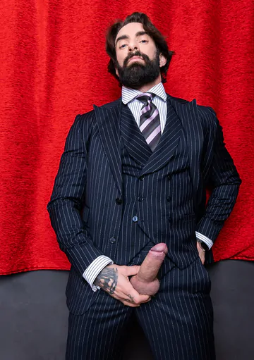 Man with a curved cock gets fucked