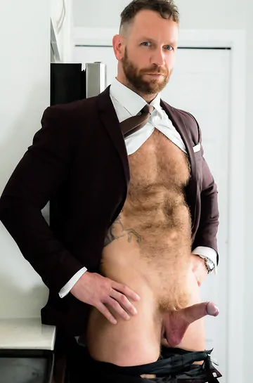 Guys in a kitchen fucking