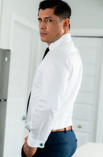 Guys in a kitchen fucking