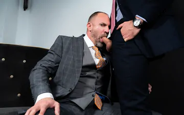 Gay men in suits fucking