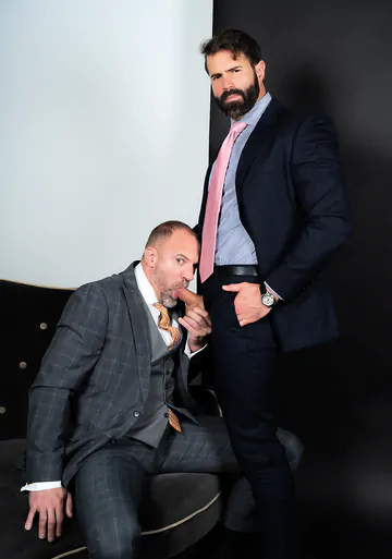 Gay men in suits fucking