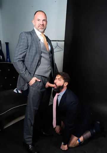 Gay men in suits fucking