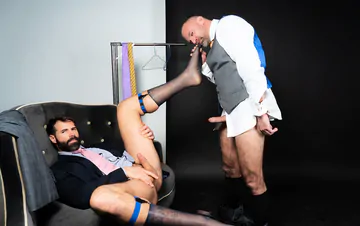 Gay men in suits fucking