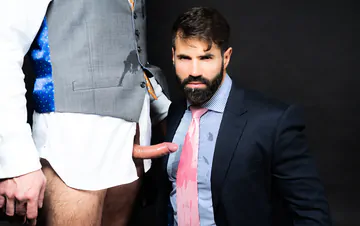 Gay men in suits fucking