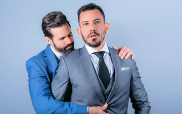 Car salesmen having gay sex
