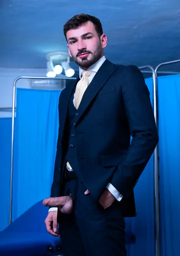 Patient getting the doctors cock