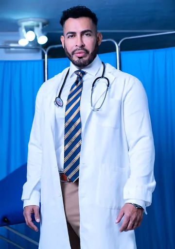 Patient getting the doctors cock