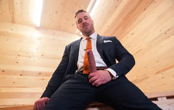 Boss with his sex slaves