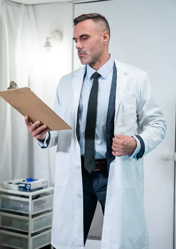 Doctor bareback fucking the patient