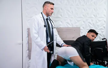 Doctor bareback fucking the patient