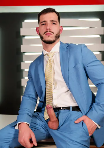 Gays in suits having sex