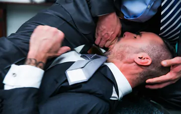 Gay men in suits fucking