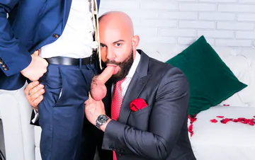 Bald man fucking ass bareback