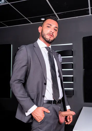 Men in suits fucking and cumming