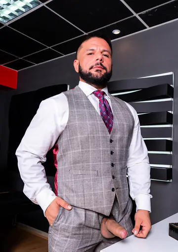 Men in suits fucking and cumming