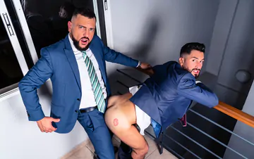 Business men taking a fuck break