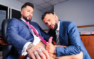 Business men taking a fuck break