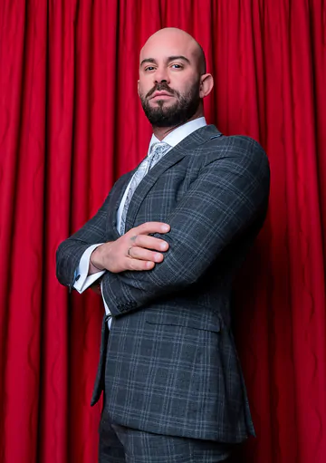 Bald man bareback fucking asshole