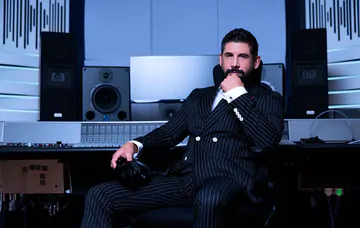 Men fucking in a music studio