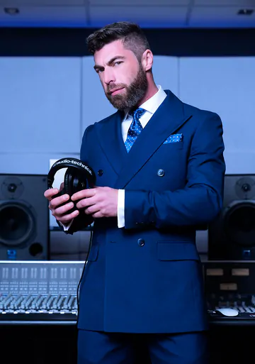 Men fucking in a music studio