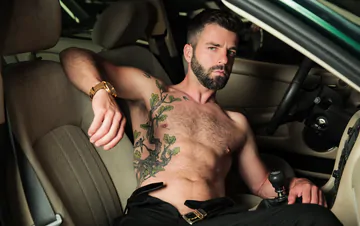 Guys in suits having sex