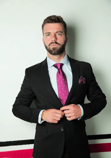 Guys in suits having sex