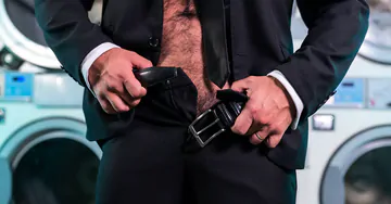 Men in a laundry fucking