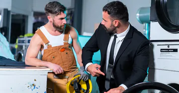 Men in a laundry fucking