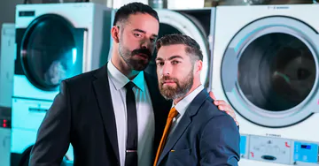 Men in a laundry fucking
