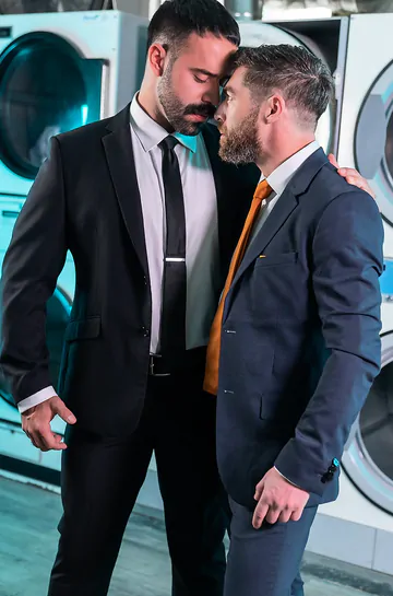 Men in a laundry fucking
