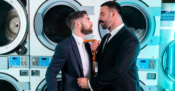 Men in a laundry fucking