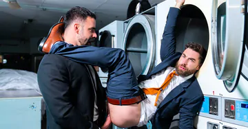 Men in a laundry fucking