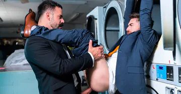 Men in a laundry fucking