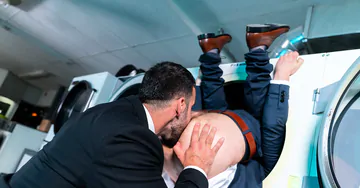 Men in a laundry fucking