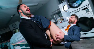 Men in a laundry fucking