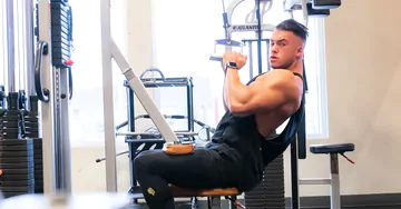 Hot hunk taking a shower