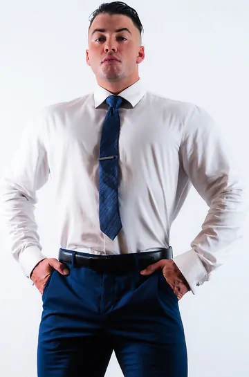 Hot hunk taking a shower