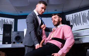 Cute guy sucking fat cock