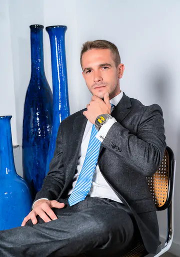 Men in grey suits fucking