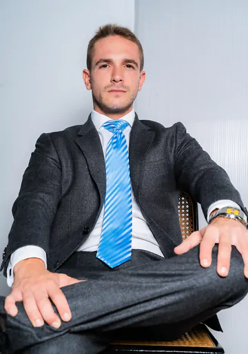 Men in grey suits fucking