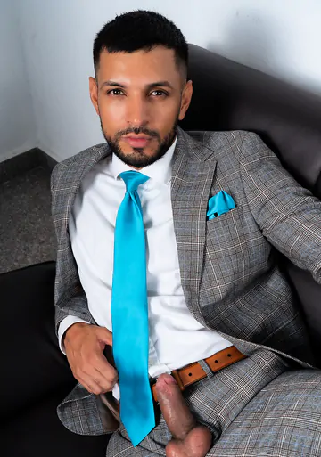 Men in a garage having sex